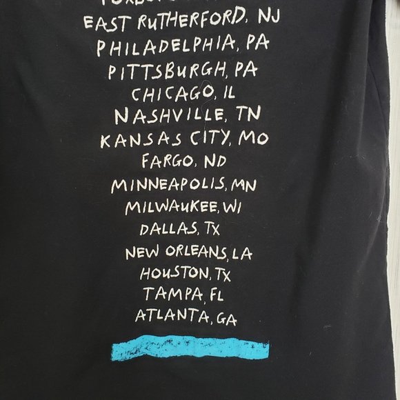 EI-LO Ed Sheeran Divide World Tour 2017-2019 Concert Tee Black and Blue size S - Picture 8 of 8